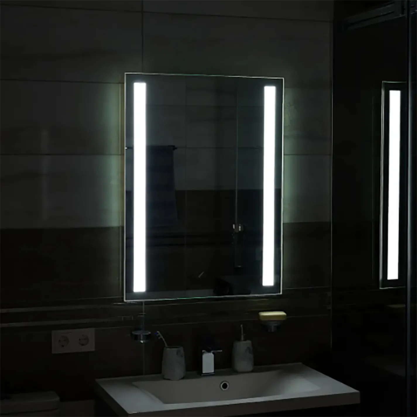 Зеркало Global Glass MR-10 600х800, с LED-подсветкой - Фото 1